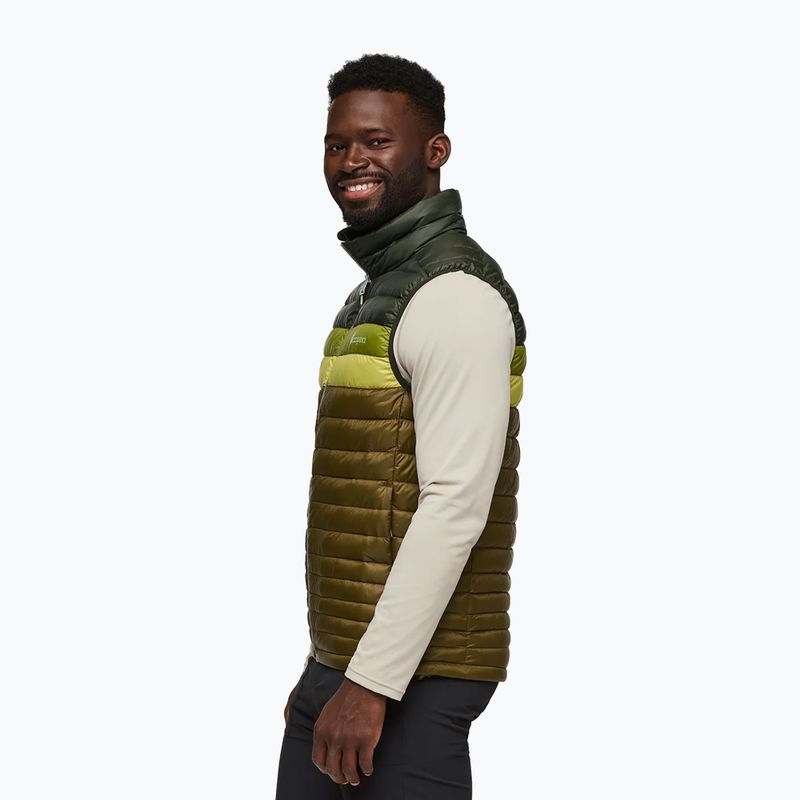 Cotopaxi Herren ärmelloses Fuego Down Holz/Eiche lebendig 4