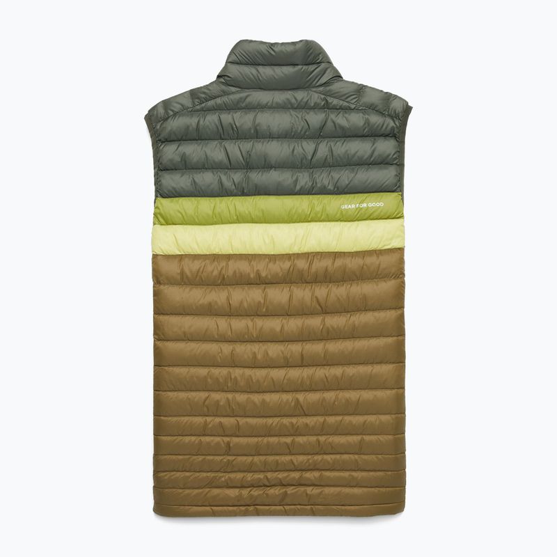 Cotopaxi Herren ärmelloses Fuego Down Holz/Eiche lebendig 11