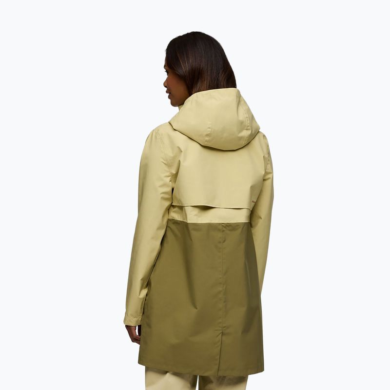 Women's Cotopaxi Cielo Rain Trench Regenjacke Korn/Rauch 4