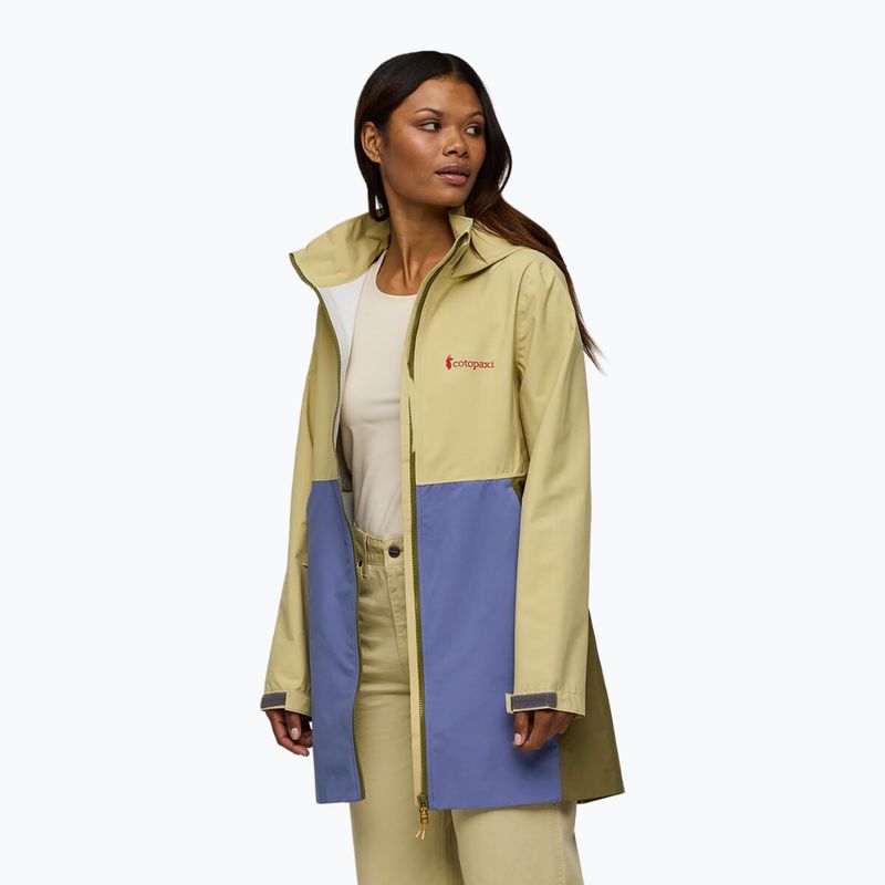 Women's Cotopaxi Cielo Rain Trench Regenjacke Korn/Rauch 6