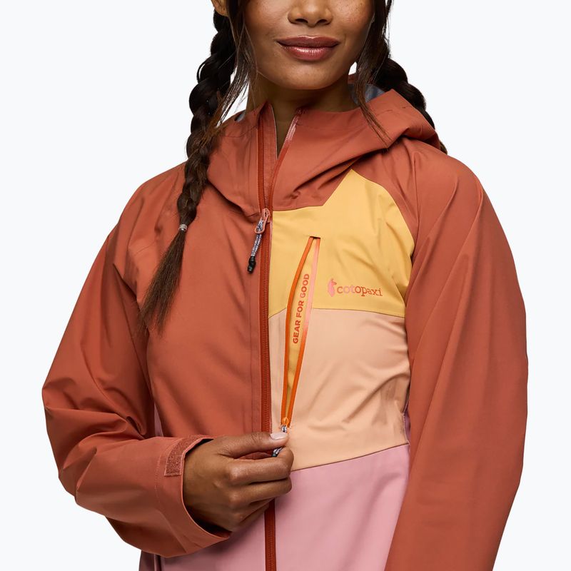 Cotopaxi Impermeo 3L Hooded Shell faded brick/rose Damen Regenjacke 6