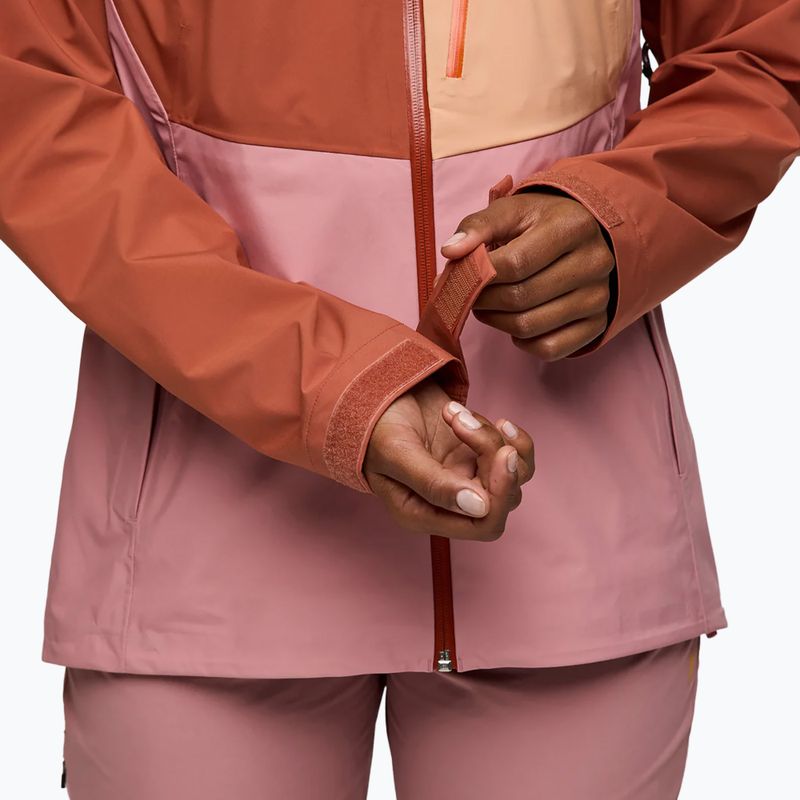 Cotopaxi Impermeo 3L Hooded Shell faded brick/rose Damen Regenjacke 7