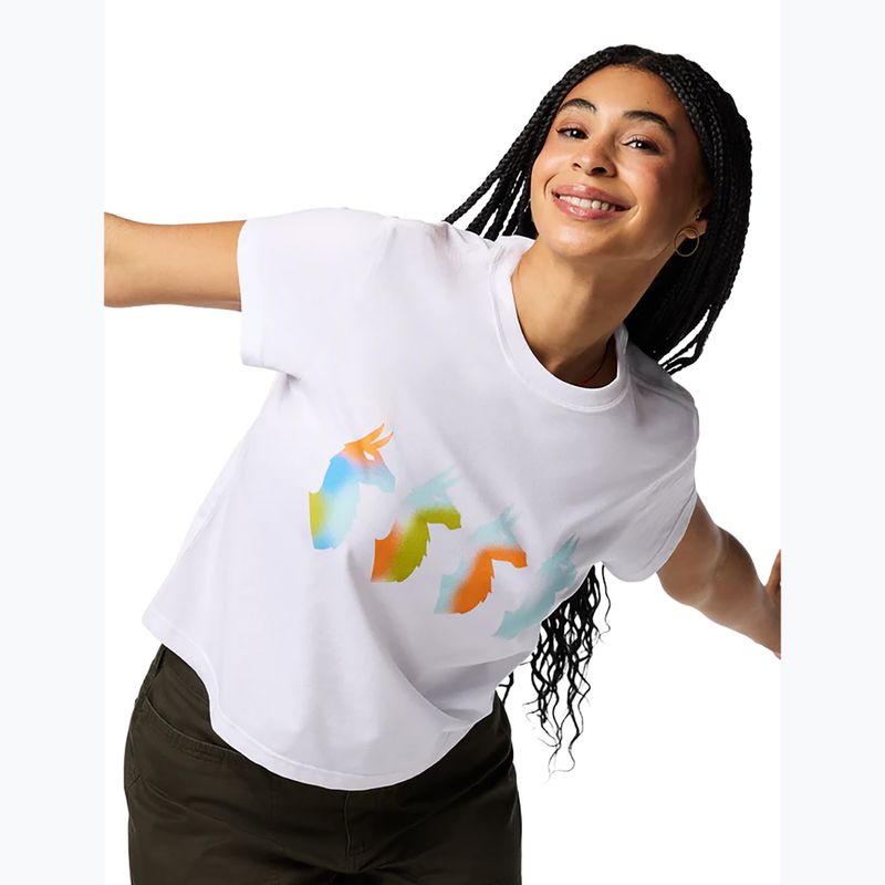 Damen-T-Shirt Cotopaxi Cuatro Bitmap white 3