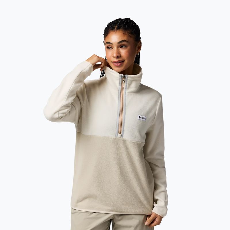 Fleecejacke für Damen Cotopaxi Amado Fleece Pullover chalk and mineral