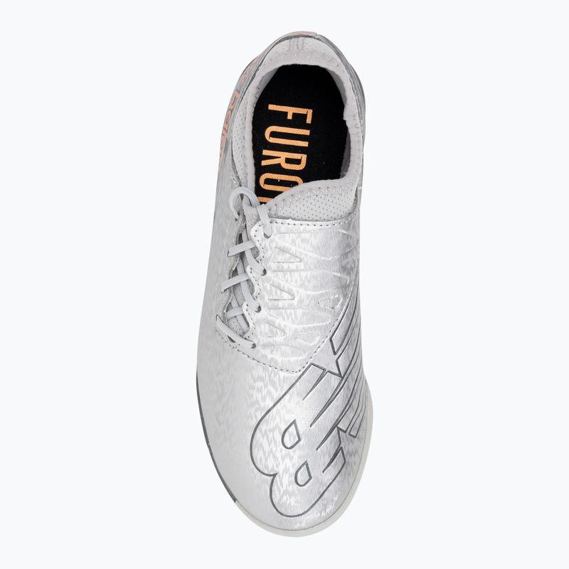 Kinder Fußballschuhe New Balance Furon V7 Dispatch TF Jr silber
