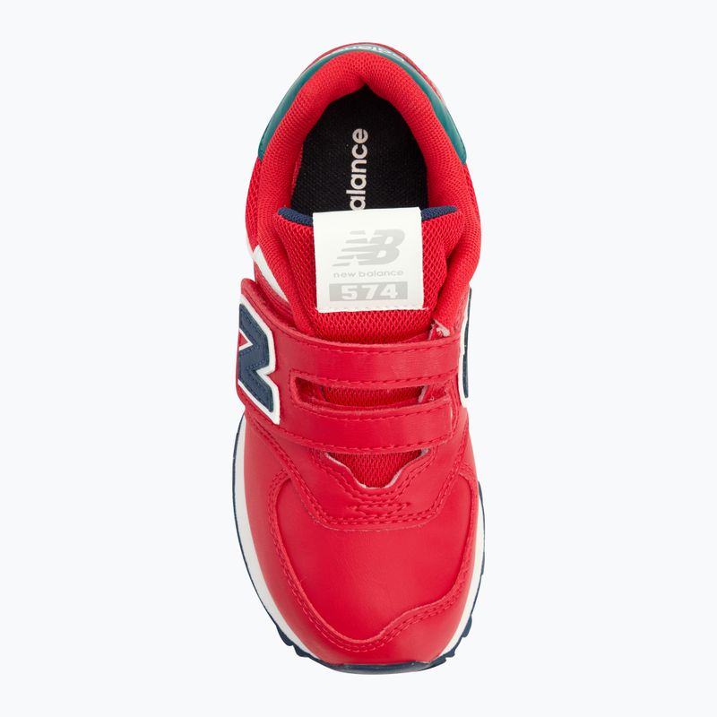 Kinderschuhe New Balance 574's V1 rot 5