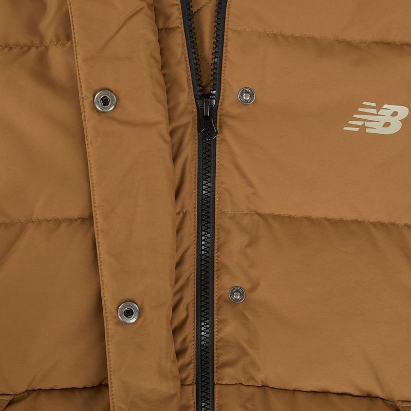 Damen-Daunenjacke New Balance NBX Soft Alpine Icon Down brown 4