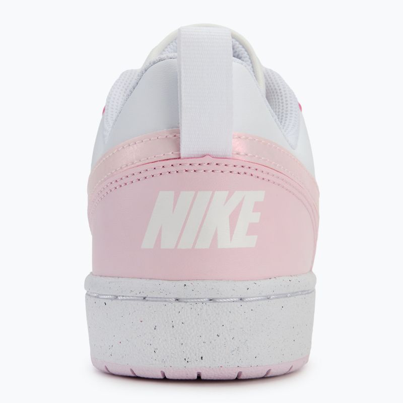 Nike Court Borough Low Recraft weiß/rosa Schaumstoffschuhe 6