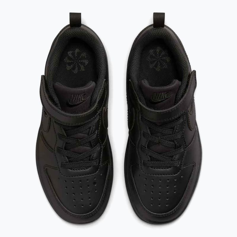 Nike Court Borough Low Recraft Kinderschuhe schwarz/schwarz/schwarz 3