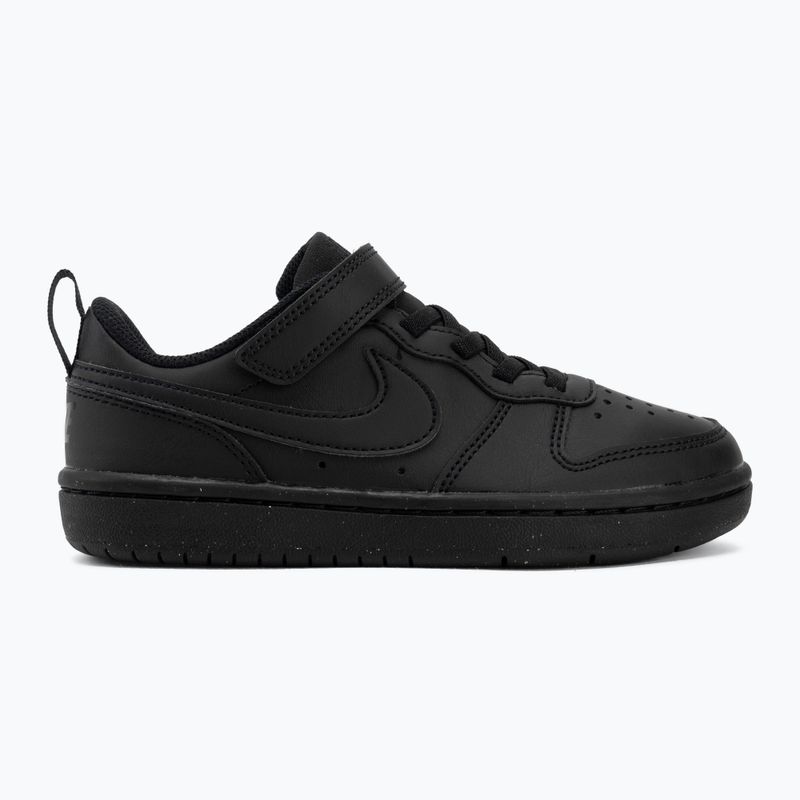 Nike Court Borough Low Recraft Kinderschuhe schwarz/schwarz/schwarz 2