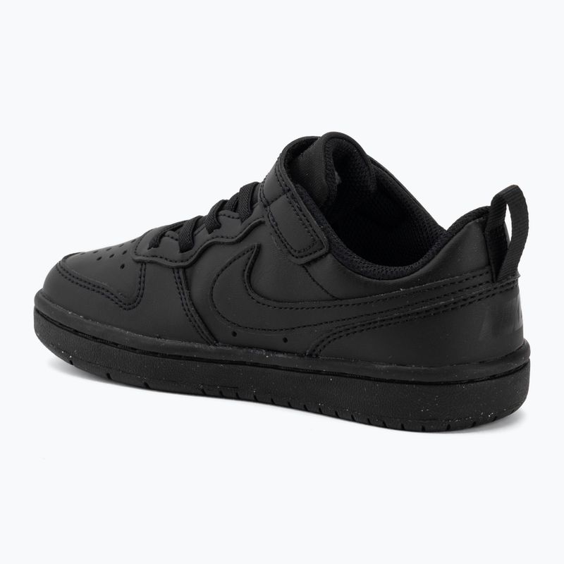 Nike Court Borough Low Recraft Kinderschuhe schwarz/schwarz/schwarz 3