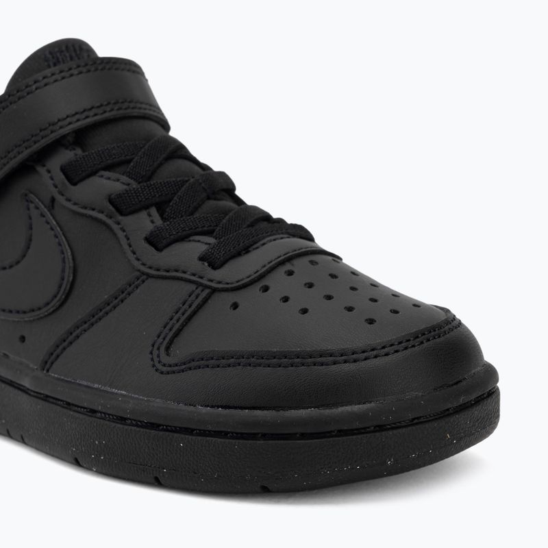 Nike Court Borough Low Recraft Kinderschuhe schwarz/schwarz/schwarz 7