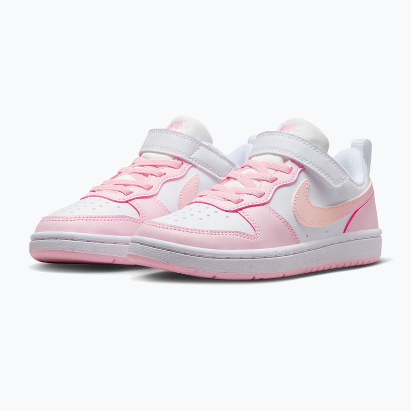 Kinderschuhe Nike Court Borough Low Recraft white/pink foam 3