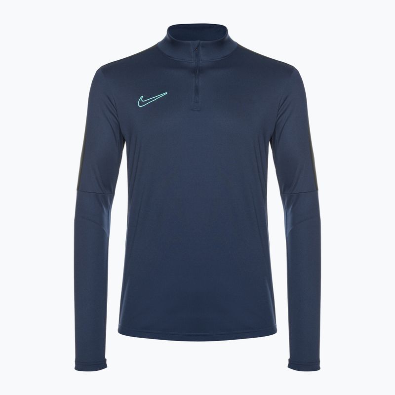 Nike Academy Dri-Fit 1/2-Zip Herren-Fußball-Langarmshirt mitternachtsnavy/schwarz/nachtnavy/hyper türkis