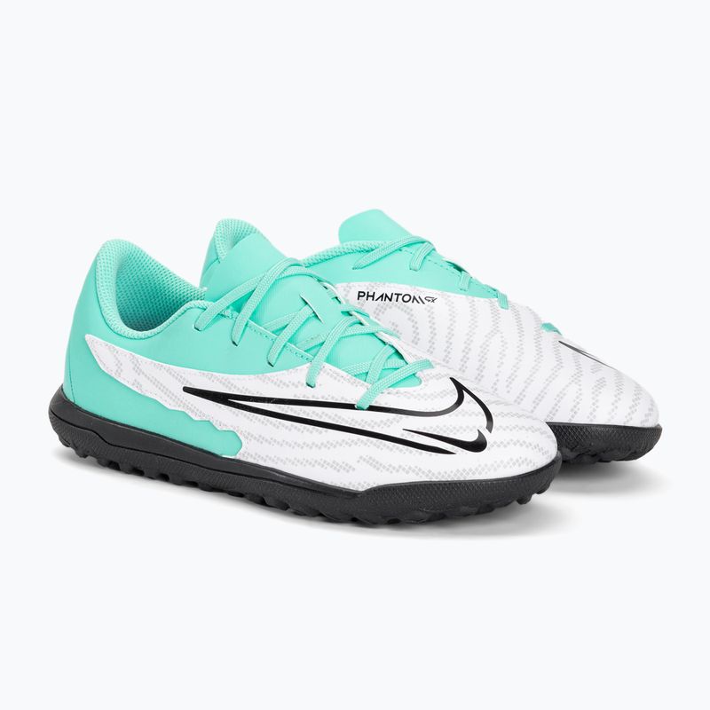 Kinder Fußballschuhe Nike JR Phantom GX Club TF hyper türkis/fuchsia dream/weiß/schwarz 4