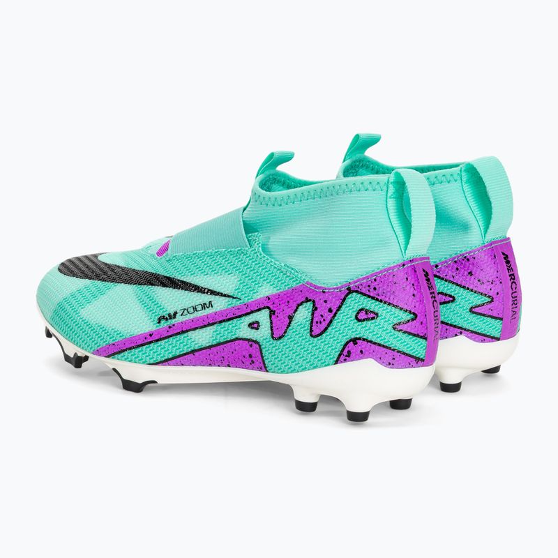 Kinder Fußballschuhe Nike Jr Mercurial Superfly 9 Pro FG hyper türkis/schwarz/weiß/fuchsia Traum 3