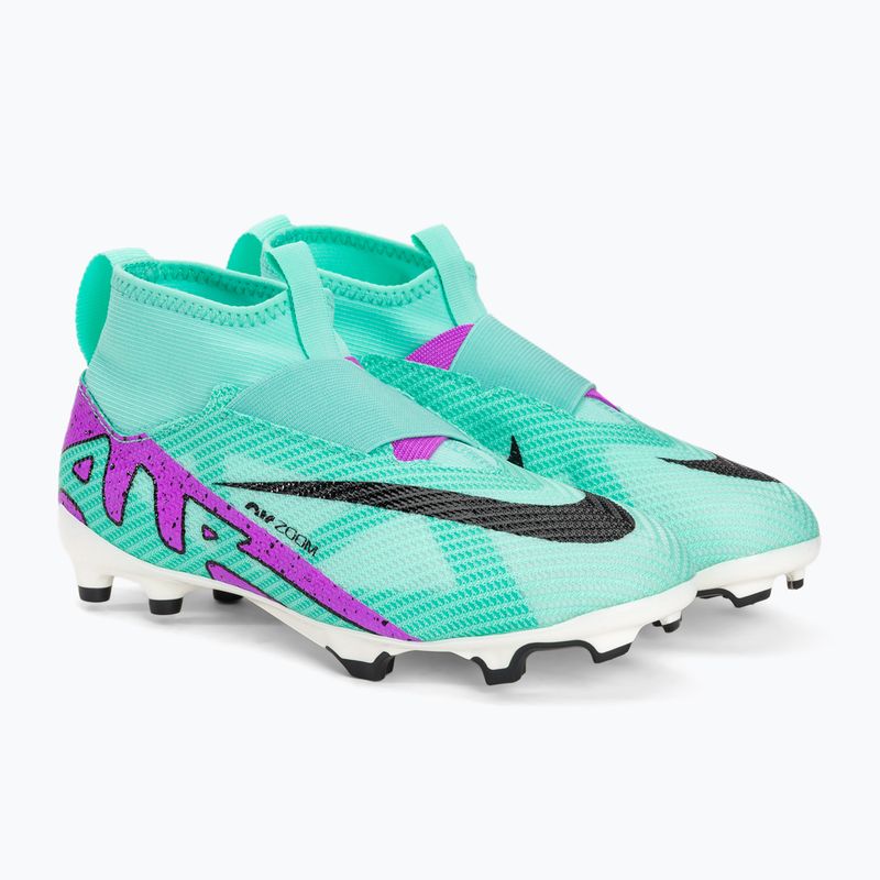 Kinder Fußballschuhe Nike Jr Mercurial Superfly 9 Pro FG hyper türkis/schwarz/weiß/fuchsia Traum 4