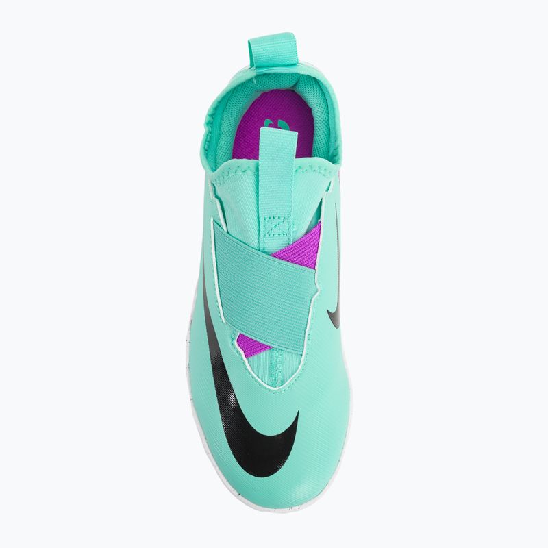 Kinder Fußballschuhe Nike Jr Zoom Mercurial Vapor 15 Academy IC hyper türkis/schwarz/weiß/fuchsia Traum 6