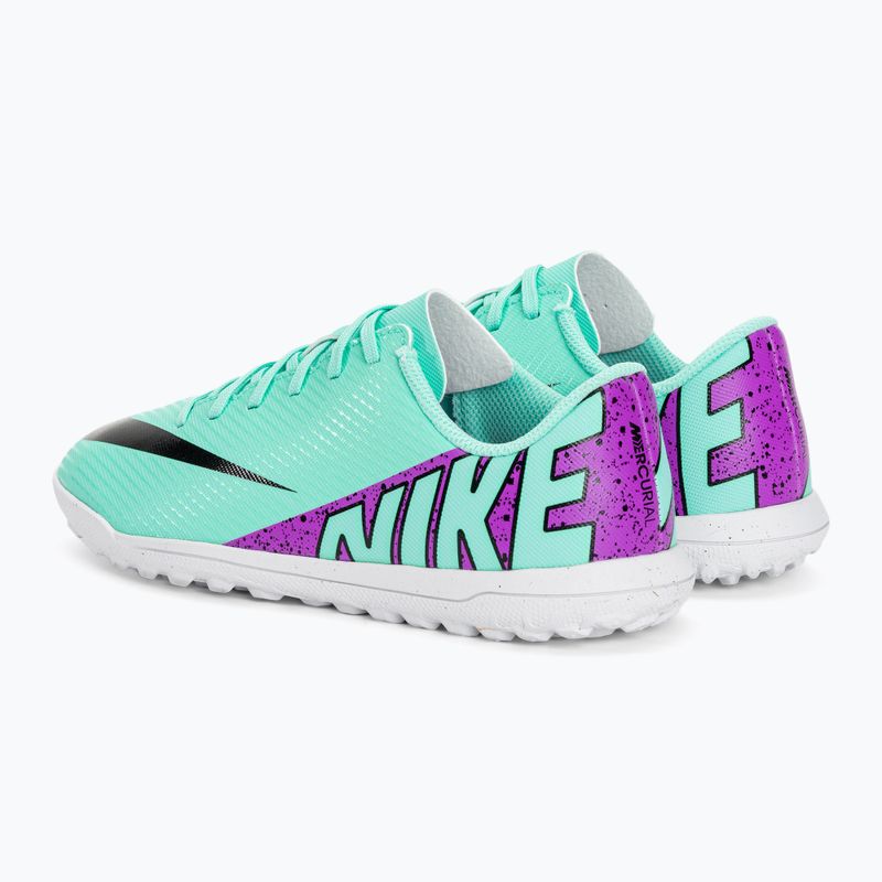 Kinder Fußballschuhe Nike Jr Mercurial Vapor 15 Club TF hyper türkis/schwarz/weiß/fuchsia Traum 3
