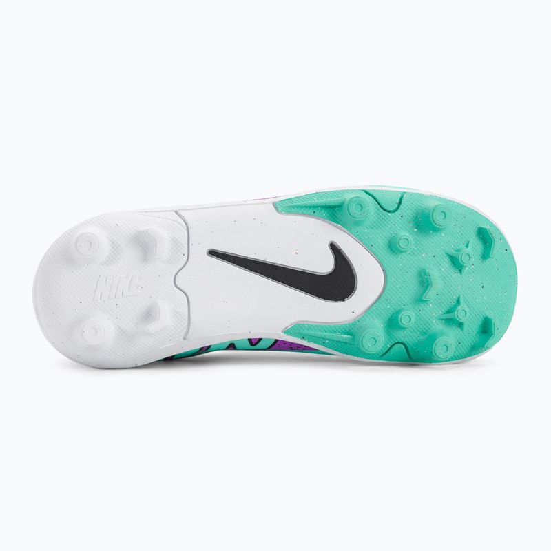 Kinder Fußballschuhe Nike JR Mercurial Vapor 15 Club MG hyper türkis/schwarz/weiß/fuchsia Traum 5