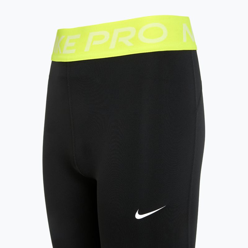 Nike Pro Dri-FIT comet schwarz/volt/weiß Kinder Leggings 8