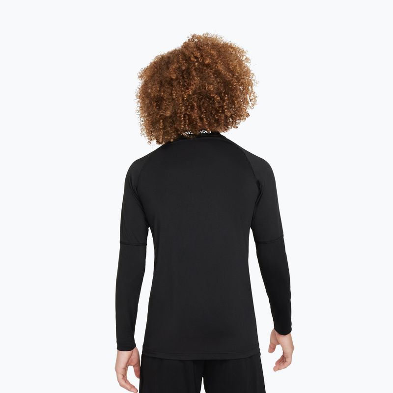 Longsleeve Kinder Nike Pro Dri-Fit black/white 3