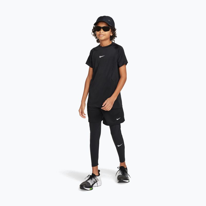 Kinderleggings Nike Pro Dri-FIT black/black/white 2