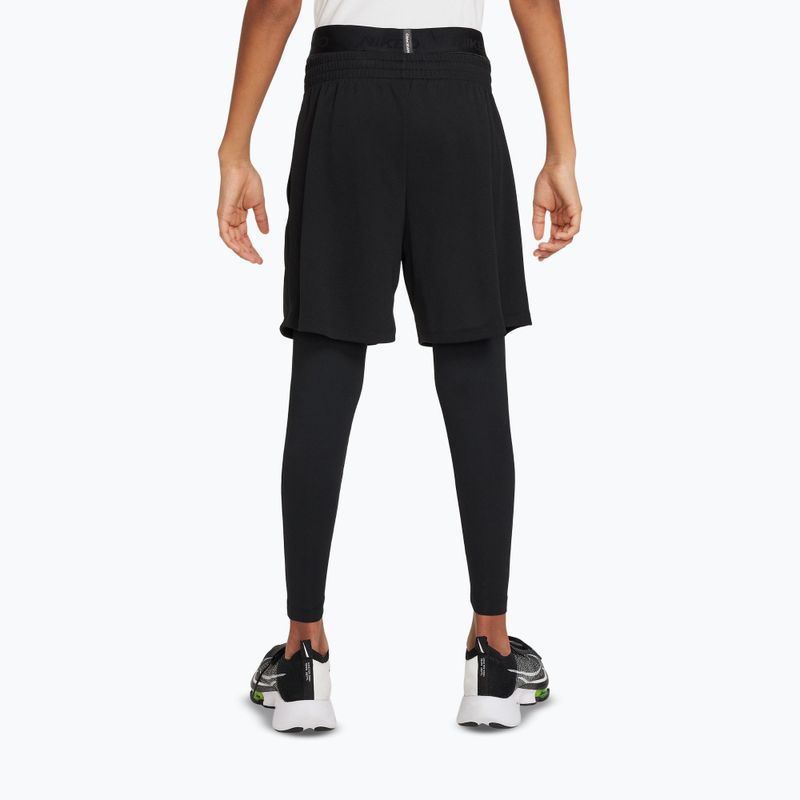 Kinderleggings Nike Pro Dri-FIT black/black/white 3