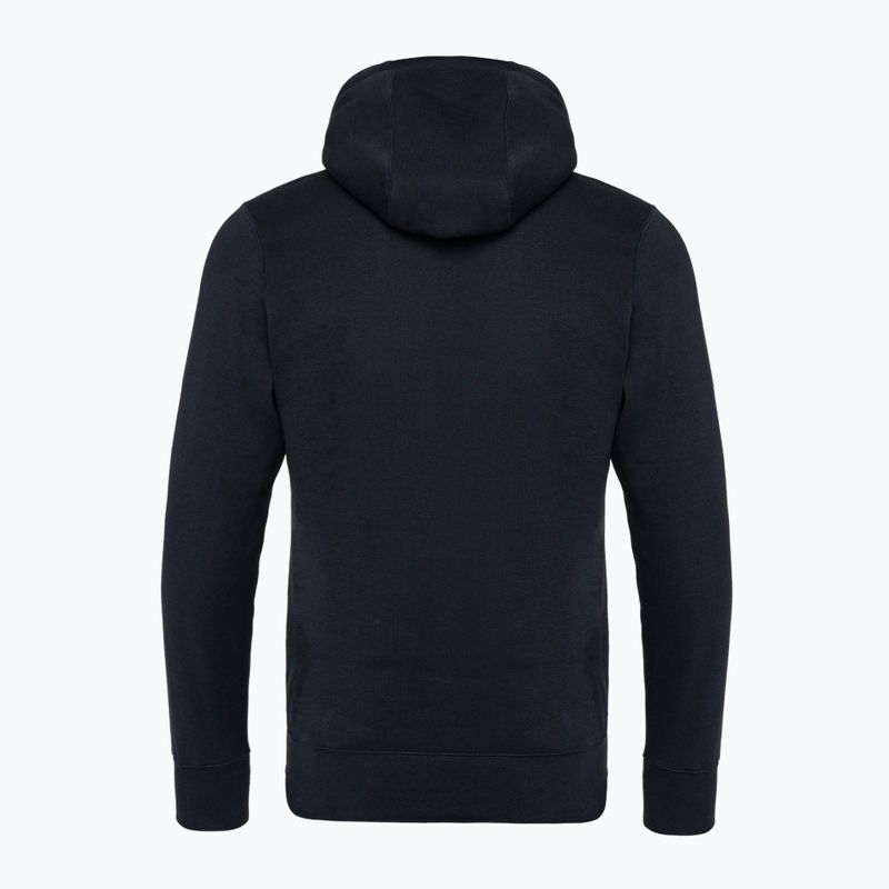 Nike Club Fleece-Kapuzenpullover für Männer schwarz/sicherheitsorange 2