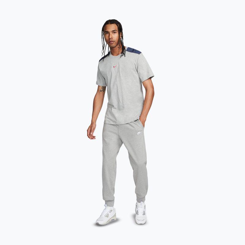 Herrenhose Nike Club Knit Jogger dark grey heather/white 2