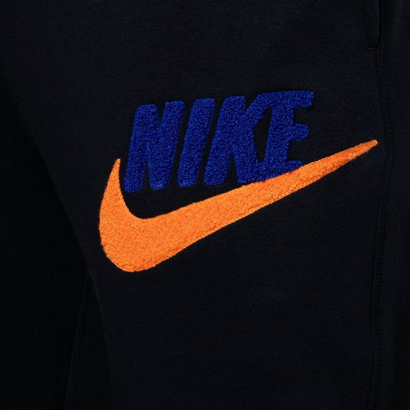 Hose Herren Nike Club Fleece Joggers black/black/safety orange 3