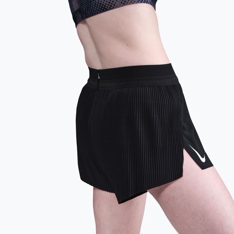 Damen-Laufshorts Nike AeroSwift Dri-Fit ADV Mid-Rise 3" black/white 4