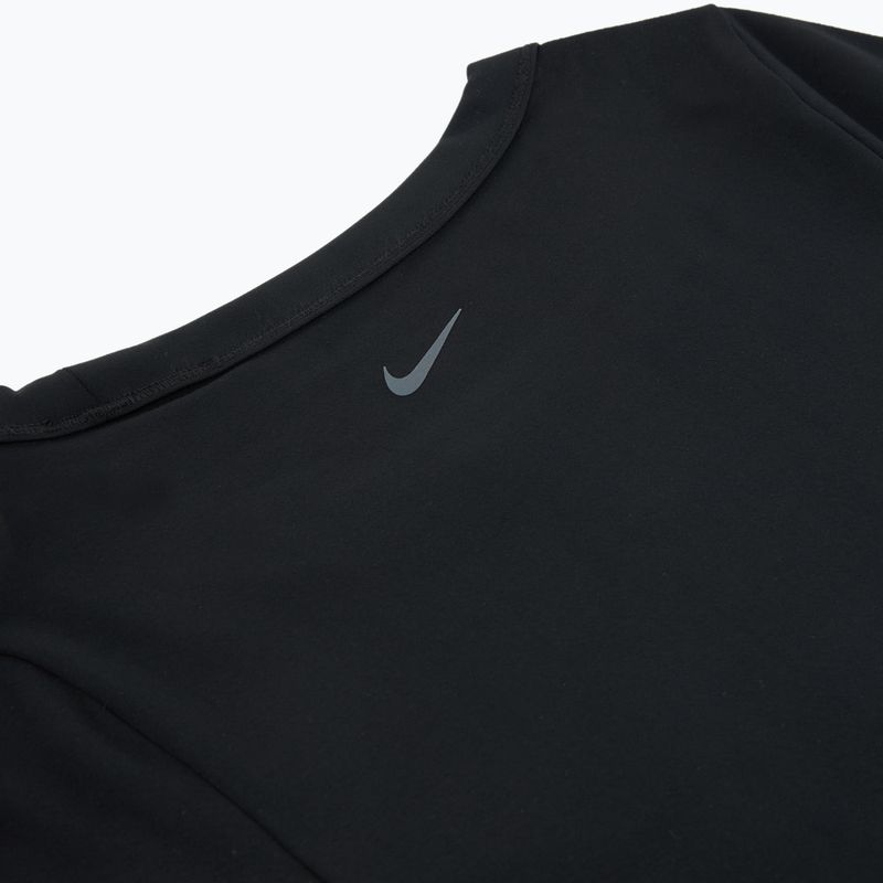 Damen Trainings-T-Shirt Nike One Fitted Dri-Fit Cropped Top schwarz 9