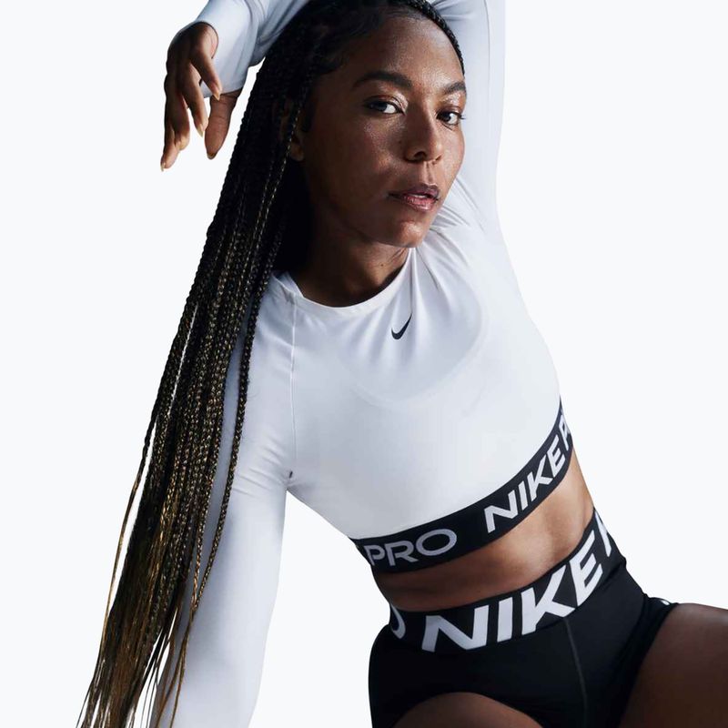Damen Longsleeve Trainings-Top Nike Pro 365 Dri-Fit white/black 2