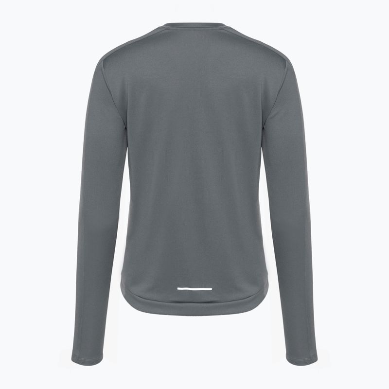 Nike Dri-Fit Crew-Neck Lauf-Langarmshirt für Damen Rauchgrau 2