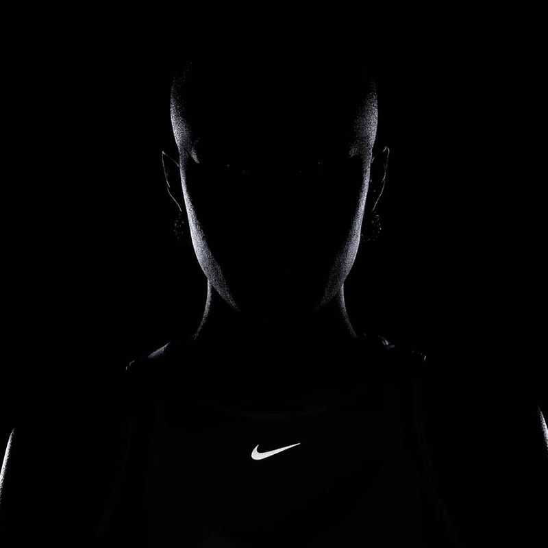 Damen Trainings-T-Shirt Nike One Classic Dri-Fit Cropped Tank weiß 9