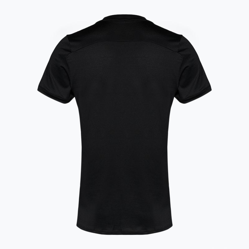 Herren Nike Court Dri-Fit Advantage Tennisshirt schwarz/weiss 2