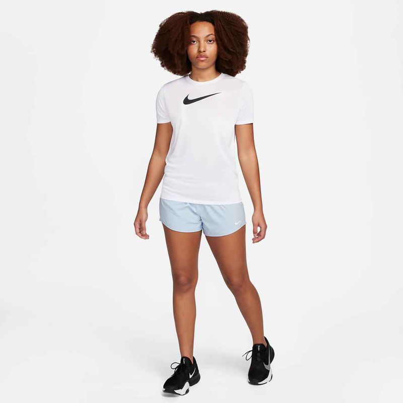 Nike Dri-Fit Trainings-T-Shirt für Frauen, weiß/schwarz 2