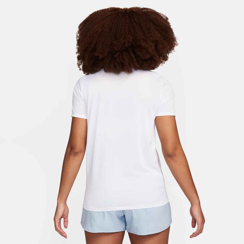 Nike Dri-Fit Trainings-T-Shirt für Frauen, weiß/schwarz 3