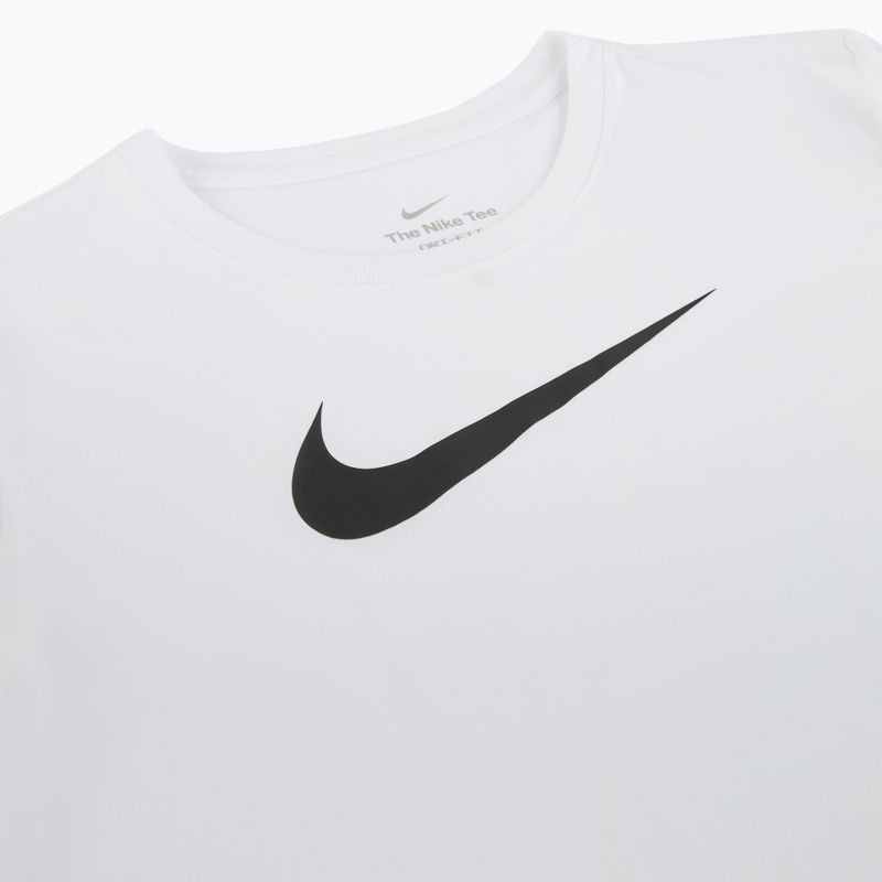 Nike Dri-Fit Trainings-T-Shirt für Frauen, weiß/schwarz 7