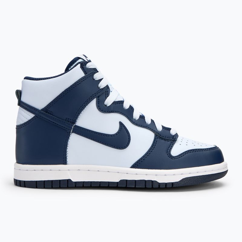 Nike Dunk High Fußballschuhe grau/weiß/midnight navy 2