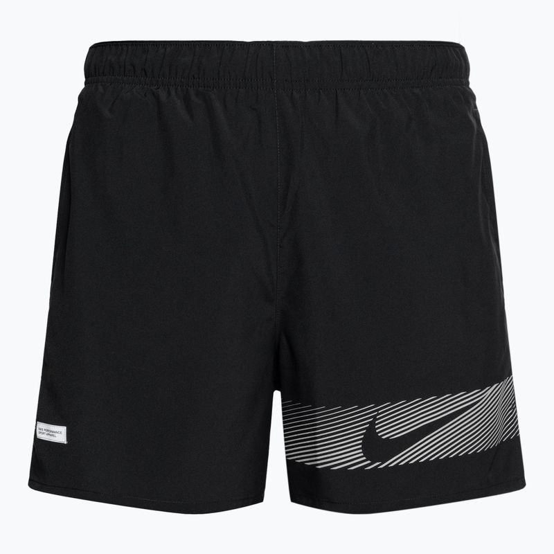 Herren Nike Challenger Flash Dri-Fit 5" Brief-gefütterte Shorts schwarz/schwarz/schwarz