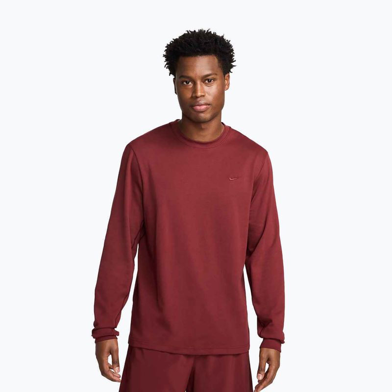 Herren-Longsleeve Nike Primary Dri-Fit Versatile dark team red/dark team red