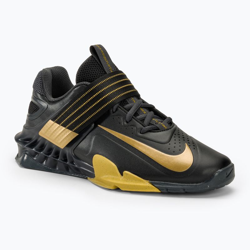 Gewichtheberschuhe Nike Savaleos black/met gold antgracite infinite gold