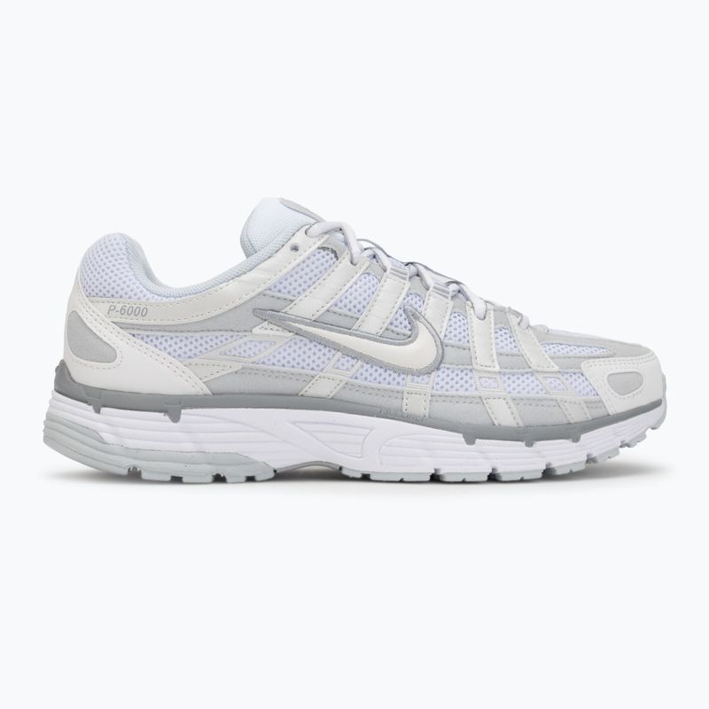 Damen Sneaker Nike P-6000 metallic summit white/pure platinum/white 2