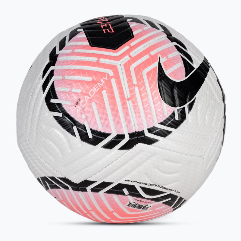 Nike Academy Fußball weiß/sunset pulse/schwarz Größe 4 2