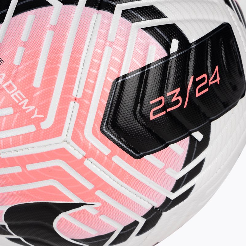 Nike Academy Fußball weiß/sunset pulse/schwarz Größe 4
