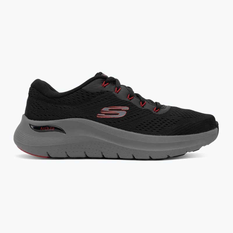 Herren Schuhe SKECHERS Arch Fit 2.0 schwarz/rot 2