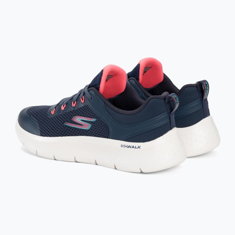 SKECHERS Go Walk Flex Caley Damen Schuhe navy/weiß/koralle 4