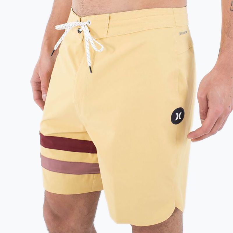 Herren Hurley Phantom Block Party Renegade 18" staubigen Cheaddar schwimmen Shorts 4